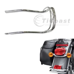Motorcycle Chrome Rear Fender Rail Bumper Trim Bracket For Harley Classic 2000-2017
