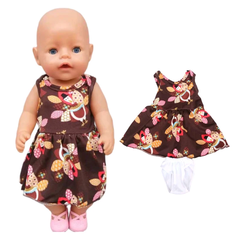 Doll Unicorn Romper Clothes for 40cm 43cm Born Baby Doll Wear Sets for 18 Inch Doll Coat Accessories Toys Wear