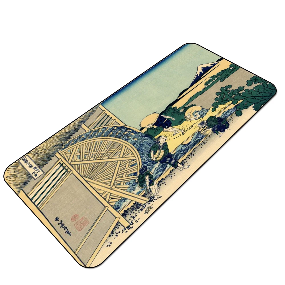 MRGLZY 400X900MM Large Mouse Pad Japanese Ukiyo-e Computer Pad Keyboard Rest Gaming Accessories 400X800MM Gaming Mouse Pad