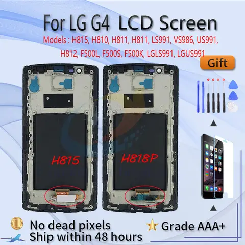 For LG G4 Dual H818 H818N LCD screen assembly with front case touch glass,For LG G4 H815 H810 H811 H811 LS991 H812 LCD Display