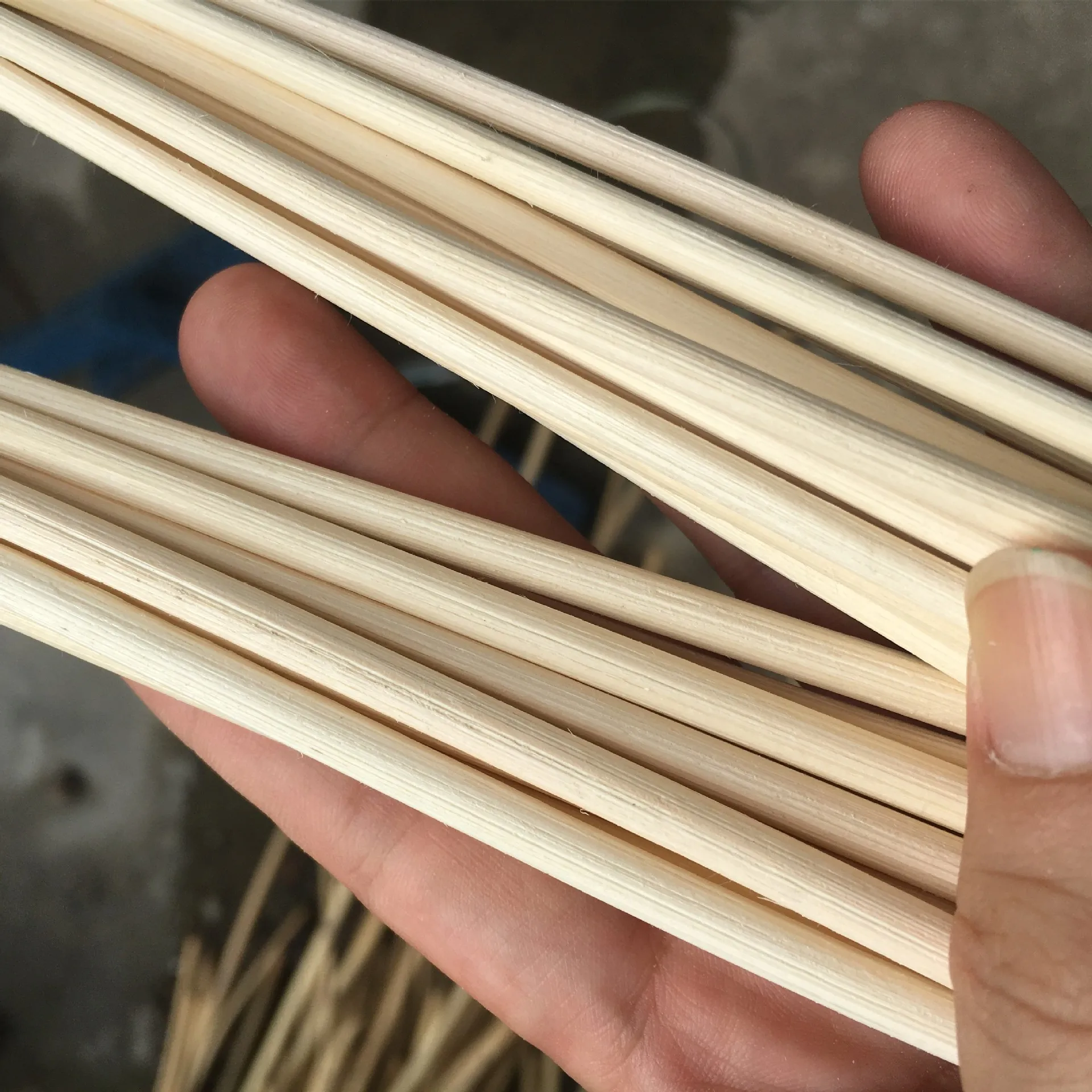 10 Meters Indonesia Natural Rattan Core Cane Bark For Chair Weaving Furniture Material Round Diameter 2-7MM