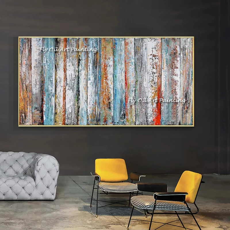 Graffiti Street Art Handpainted Abstract Colorful Oil Painting on Canvas Cuadros Wall Art Picture for Living Room Home Decor