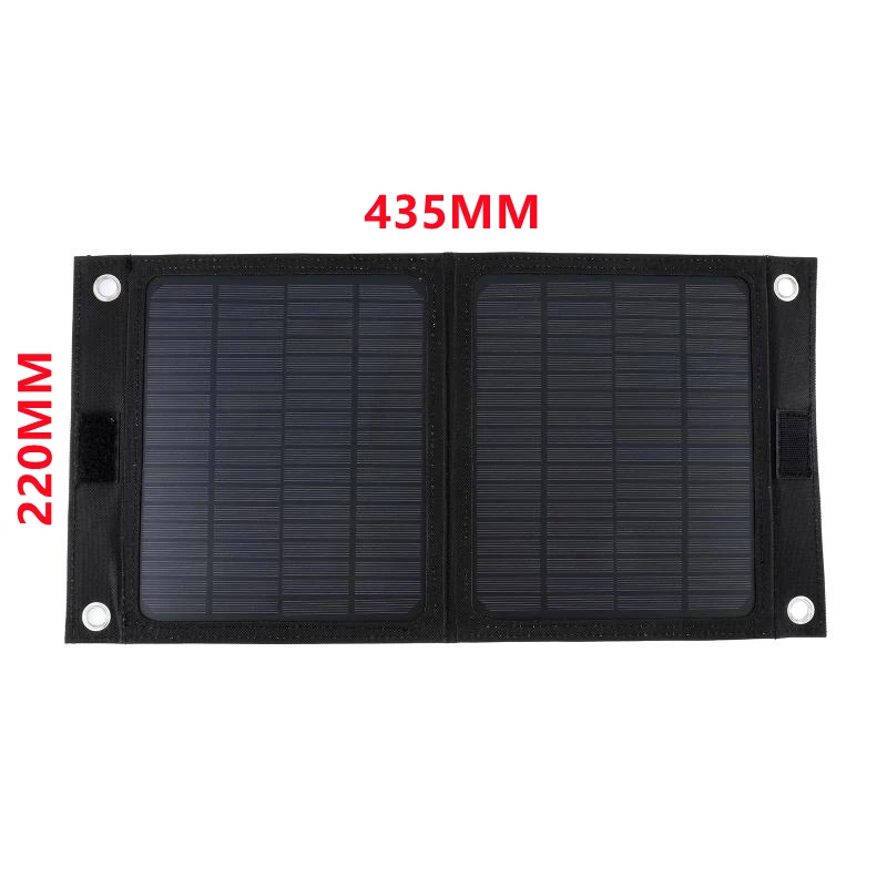 Imagem -04 - Livre Portátil Dobrável Células Solares Carregador Dobrável Painel Solar Carregador Banco de Energia Móvel para Bateria do Telefone Porta Usb 12v 25w ao ar