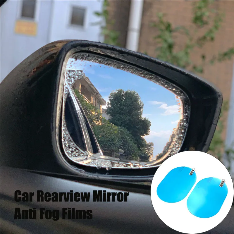 2Pcs Car Rearview Mirror Anti Water Film For Toyota C-HR Matrix Mirai FUN  WAY AURIS JPN Taxi AVALON Century Rush Fortuner