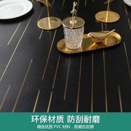 New Arrive Geometric Figure Soft Glass PVC Round Table Mat Soft Cloth Table Cover Waterproof 1.0mm Send In Roll Tablecloth