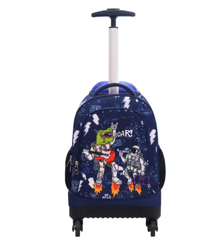 school rolling backpack student bag boy school trolley bag rolling bag for boys 16 inch school wheeled backpack bag with wheels