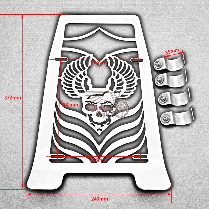 Motorcycle Skull Radiator Grill Cover Protector Water Tank Cooler Cap For YAMAHA XVS1100 1100 Drag Star Classic Custom 1999-2012
