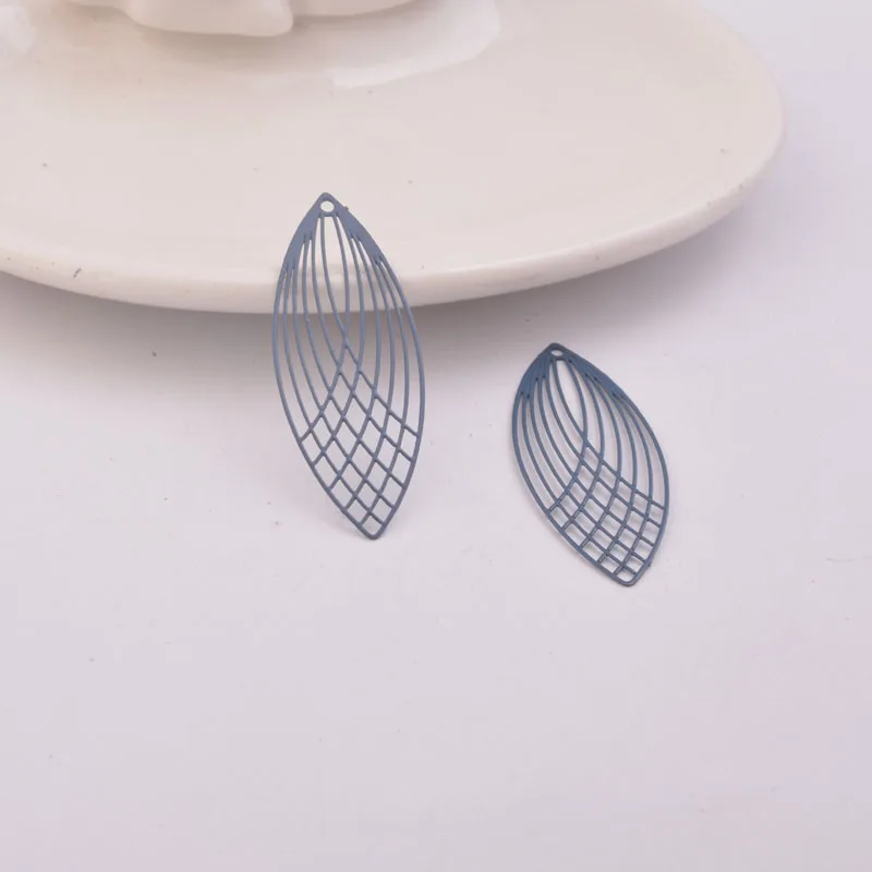 50 Stück AC8987 15mm*40mm Große Ovale Anhänger DIY Schmuckkomponenten – Detail 4