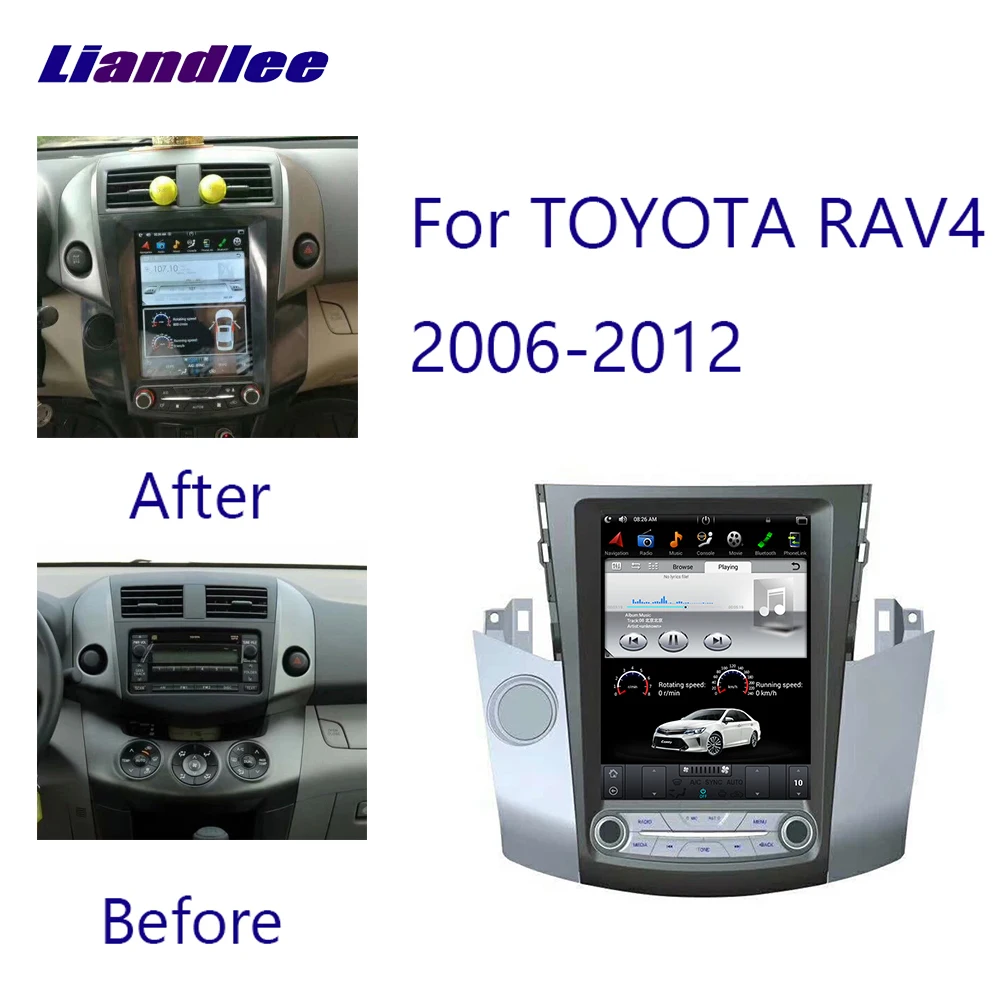 

For TOYOTA RAV4 2006-2012 Vertical Screen Tesla Style Car GPS Navigation Radio Auto Car Multimedia Head Unit