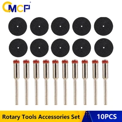 CMCP 20pcs Resin Cutting Disc Dremel With Mandrel Cut off Grinding Wheel Mini Saw Blade For Rotary Tools Abrasive Sanding Disc
