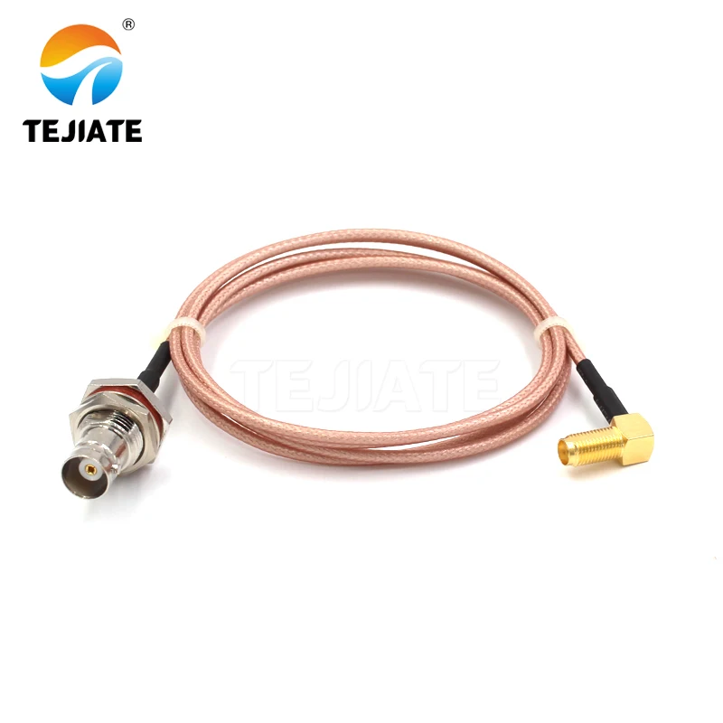 1PCS TEJIATE Adapter Cable BNC To SMA Type BNCK Convert SMAKW 8-90CM 1M 1.5M 2M Length Connector RG316 Wire