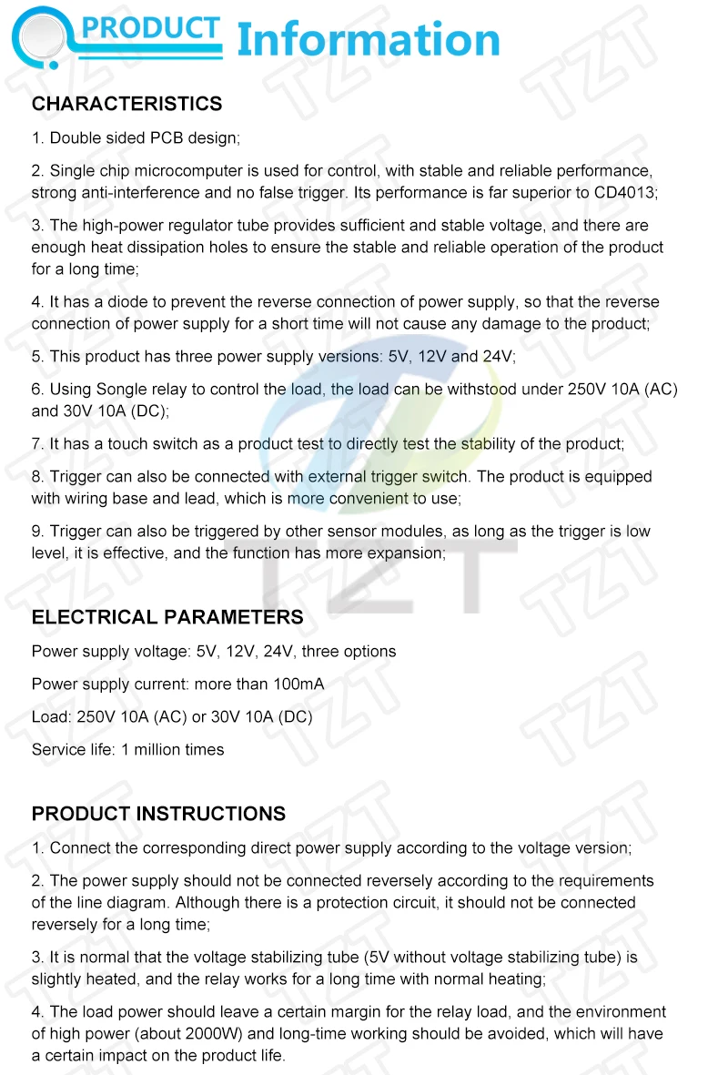 5V 12V Ein-Knopf-Bistabiles Schalter-Relaismodul, Auto-Modifikationsschalter, Ein-Knopf-Start-Stopp, Selbstverriegelung, für Arduino – Detail 1