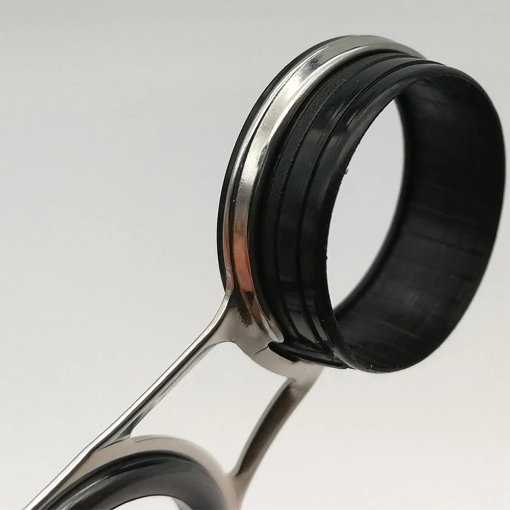 8 Stück 5-10 # Angelruten-Führungsring-Set, universelles Reparatur-DIY-Kit für Meeres- und Felsenangeln, verschiedene Größen, Spitzenring 7-15 mm Durchmesser – Detail 14