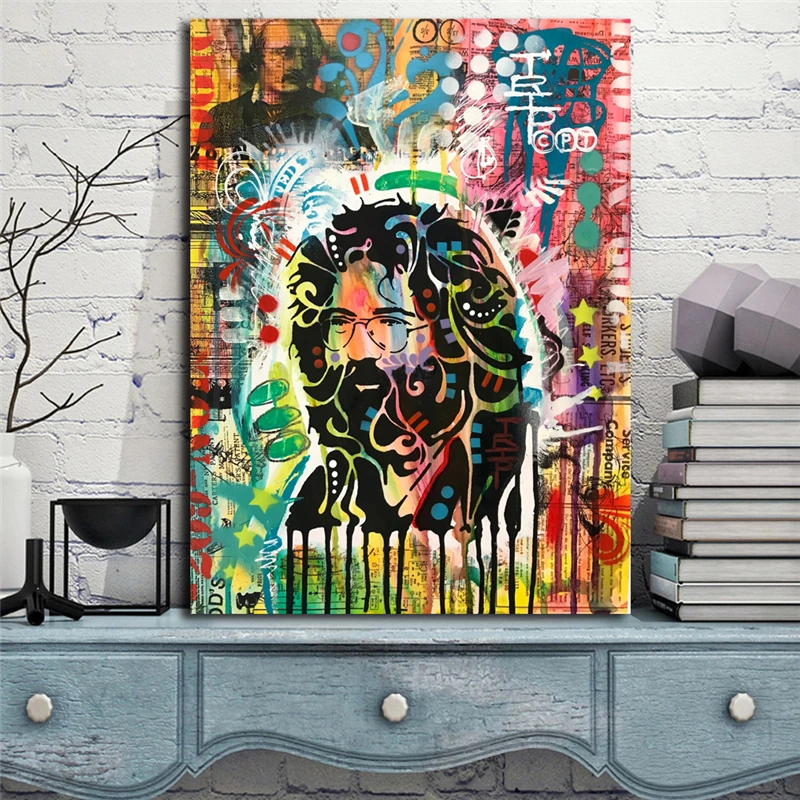 Garcia By Dean Russo Canvas Painting Print Living Room Home Decor Modern Wall Art Oil Painting Poster Salon Picture Framework HD