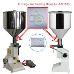 O-ringi i pierścienie uszczelniające do A03 /A02 ręczna napełniarka do pasty akcesoria części uszczelniające do silikonu