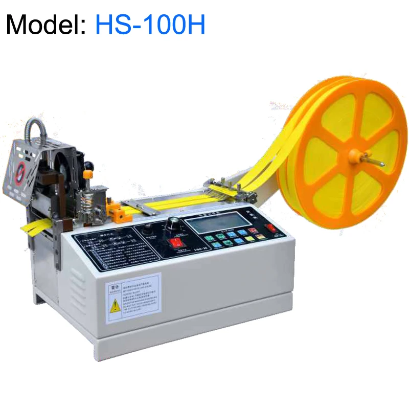 

Automatic Hot Melt Tape Cutting Machine Single Knife Cutter with Sealed Edge for Cloth Belt & Webbing