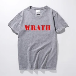 Limited WRATH Natural Selection Logo Design Men Black T-Shirt Size XS-XXXL Adult Summer Fashion Streetwear Cotton Fabric