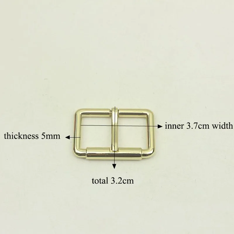 50pcs 12/16/19/25/32/37mm Square D Ring Pin Buckles DIY Leather Belt Strap Adjustable Roller Slider Buckle Hardware Accessory