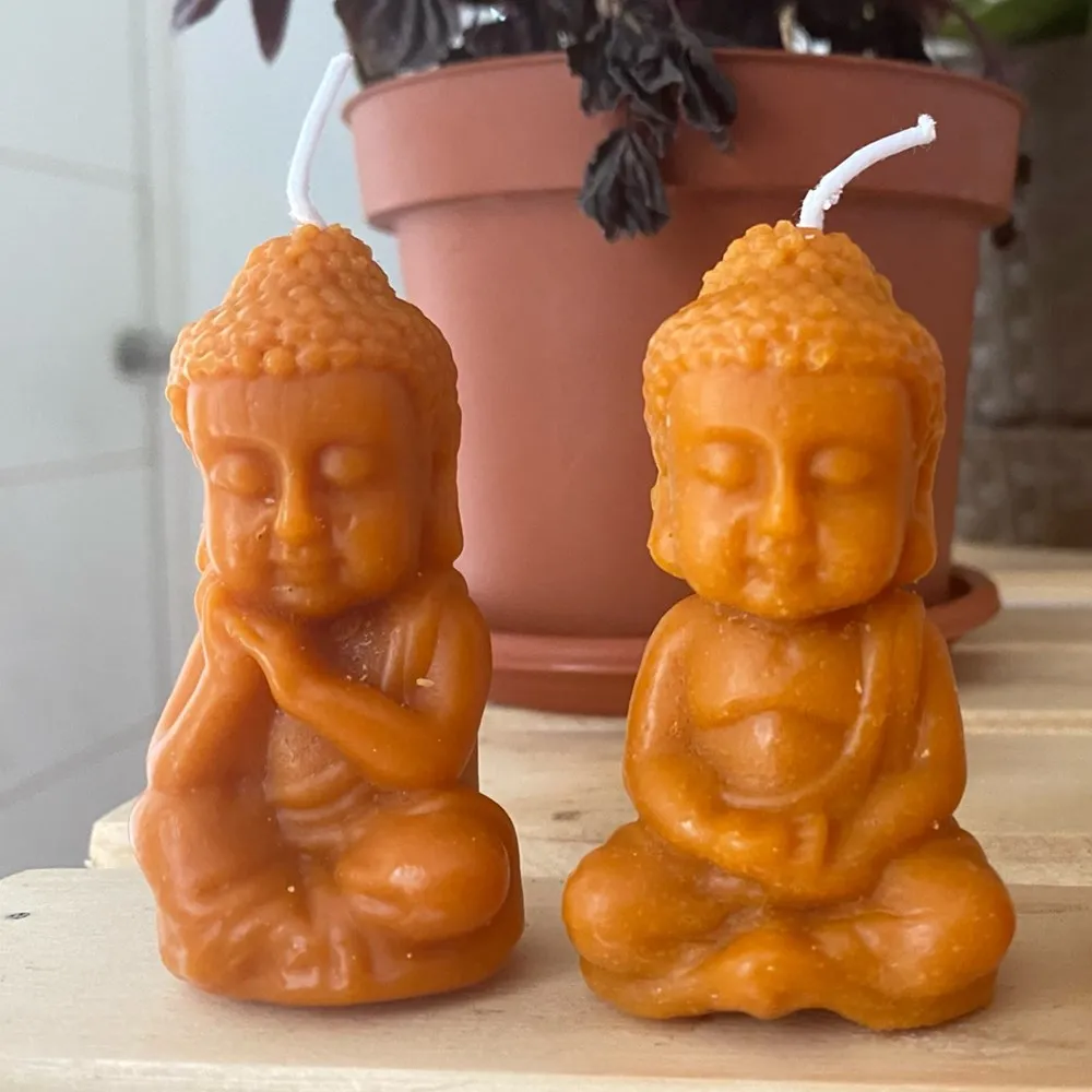 Tathagata Buddha Candle Molds Handcrafted Wax Silicone Mould Decorated Aromatherapy Gypsum Resin Crafts Mold