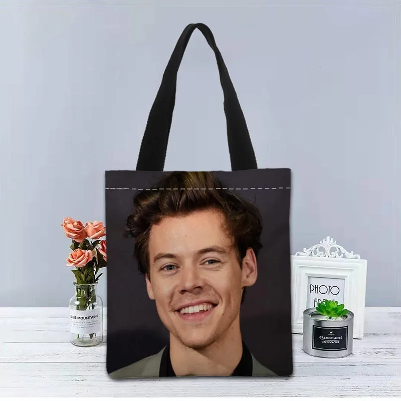 

Charlie Heaton Handbag Foldable Shopping Bag Reusable Eco Large Unisex Canvas Fabric Shoulder Bags Tote Grocery Cloth Pouch 1208