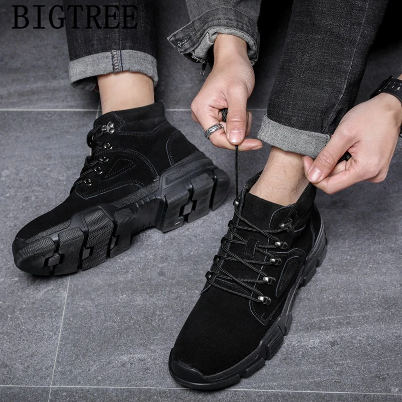 Black Boots Men Ankle Boots Men Winter Boots Men Zapatos De Hombre Calzado Hombre Erkek Bot Ayakkabi Sepatu Pria Chaussures