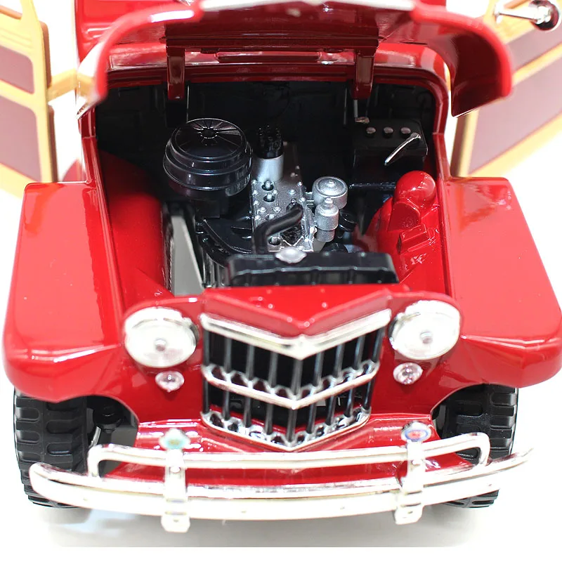 Rare 1/18 Special Price Die-cast Metal 1955 Retro Off-road Vehicle Model Furniture Display Collection Toys For Children