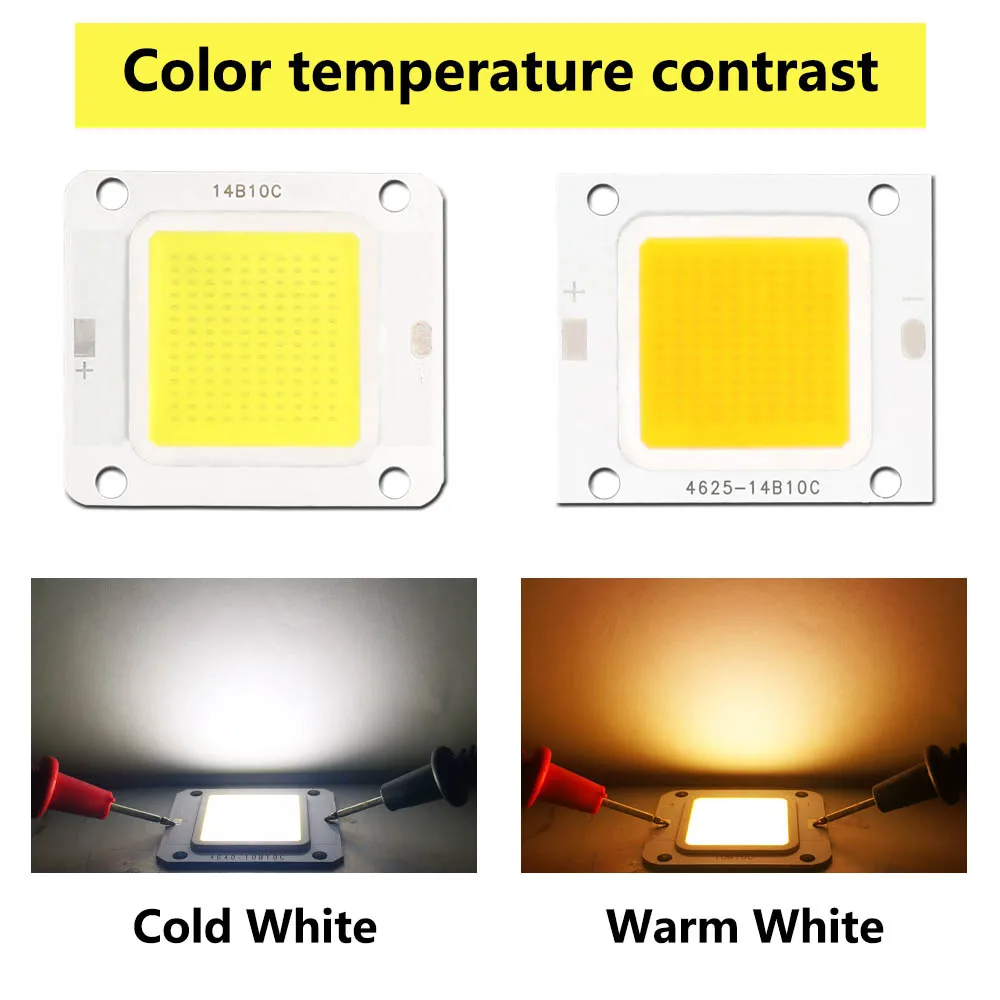 LED COB Chip 10W 20W 30W 50W 70W 100W 30-32V Light Beads SMD Cold white Warm White 100LM/W DIY For LED Bulb Floodlight Spotlight