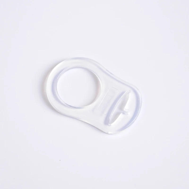 5 Pieces Food Grade Silicone Baby Pacifier Dummy Holder Clip Adapter Ring for MAM Multi Color Infant Newborn Feeding Accessories