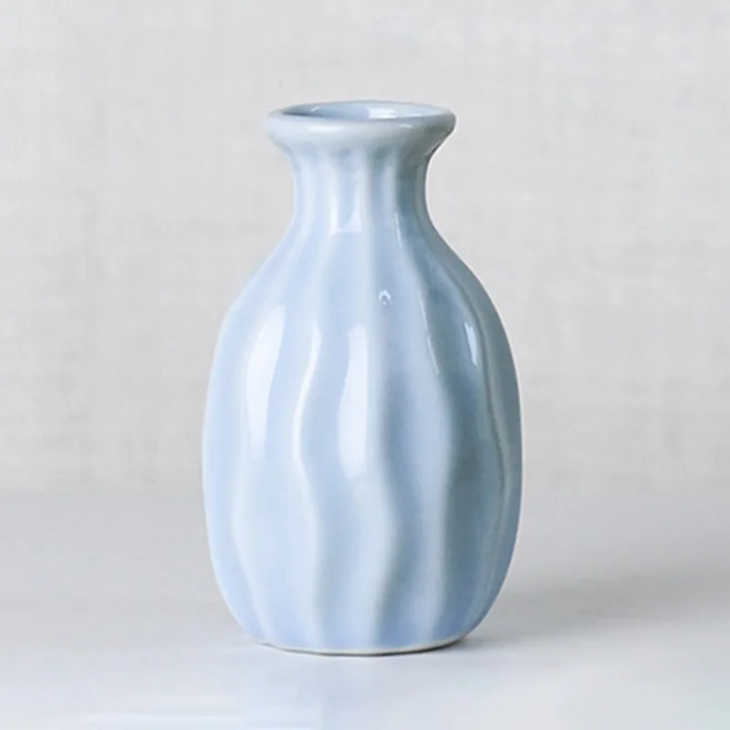 Mini Ceramic Flower Vase Desktop Flower Pot Decoration Home Aromatherapy Bottle Hydroponic Small Vase Home Ornaments Crafts