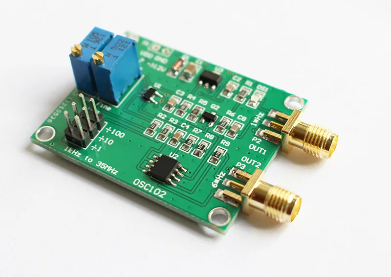 1KHz-210MHz Adjustable RF generator module FOR  FOR RF /Pulse signal /Clock signal generator