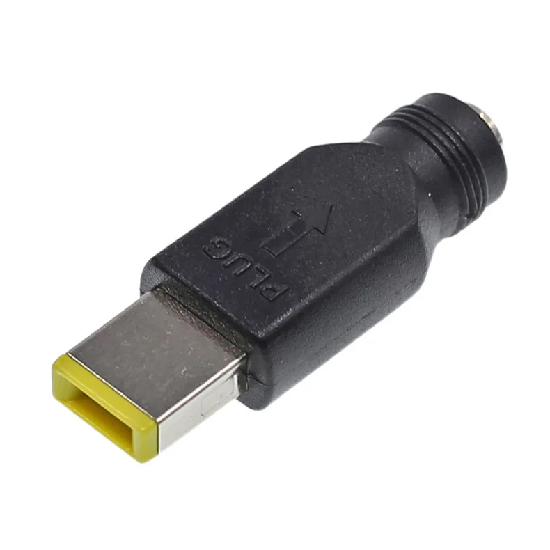 Conversor de adaptador de alimentação dc 5.5x2.1mm fêmea para plugue quadrado conector para lenovo computador portátil notebook para thinkpad ultrabook x230s