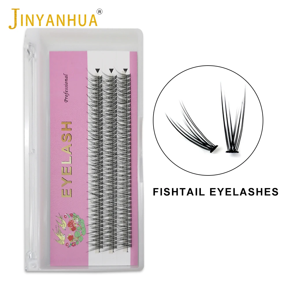 

Fishtail Eyelashes Latest Fairy Self Grafting Eyelash Dovetail Fly Eyelash Individual Natural Thick Fish Tail Cluster Eyelashes