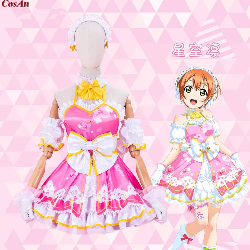 

Hot Anime Lovelive Hoshizora Rin Cosplay Costume μ's PS4 SIF Arcade Game Lovely Dancing Dress Activity Party Role Play Clothing