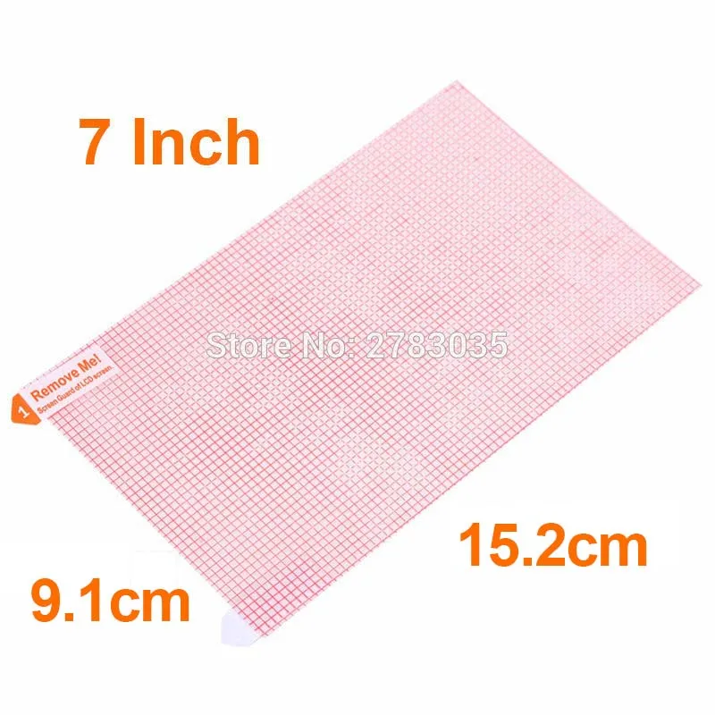 5 6 7 8 Inch Universal Clear Glossy / Anti-Glare Matte DIY Grid Screen Protector Protective Film Guard for Phone GPS Camera