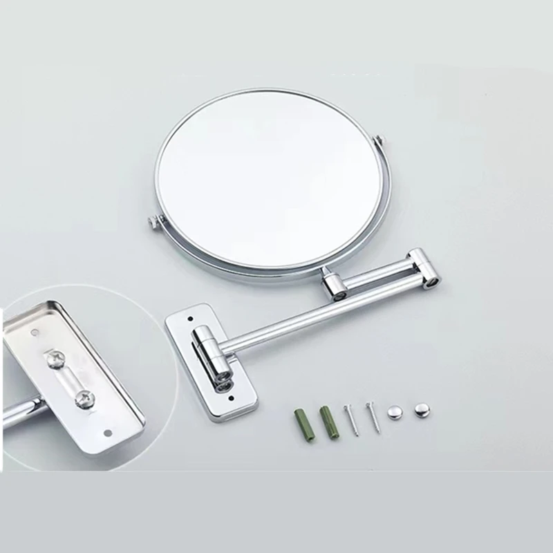 8-inch-antique-brushed-copper-makeup-mirror-telescopic-folding-dual-face-round-cosmetic-mirror-with-3x-magnifying-for-bathroom
