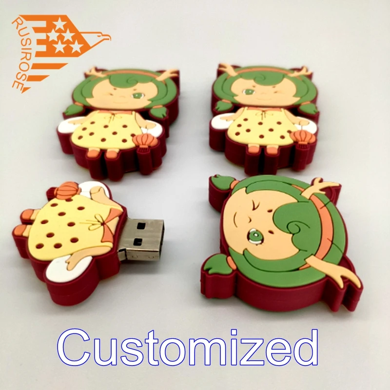 Customized personalized metal badge, customized soft U disk shell, customized metal U disk shell, customized PVC U disk shell