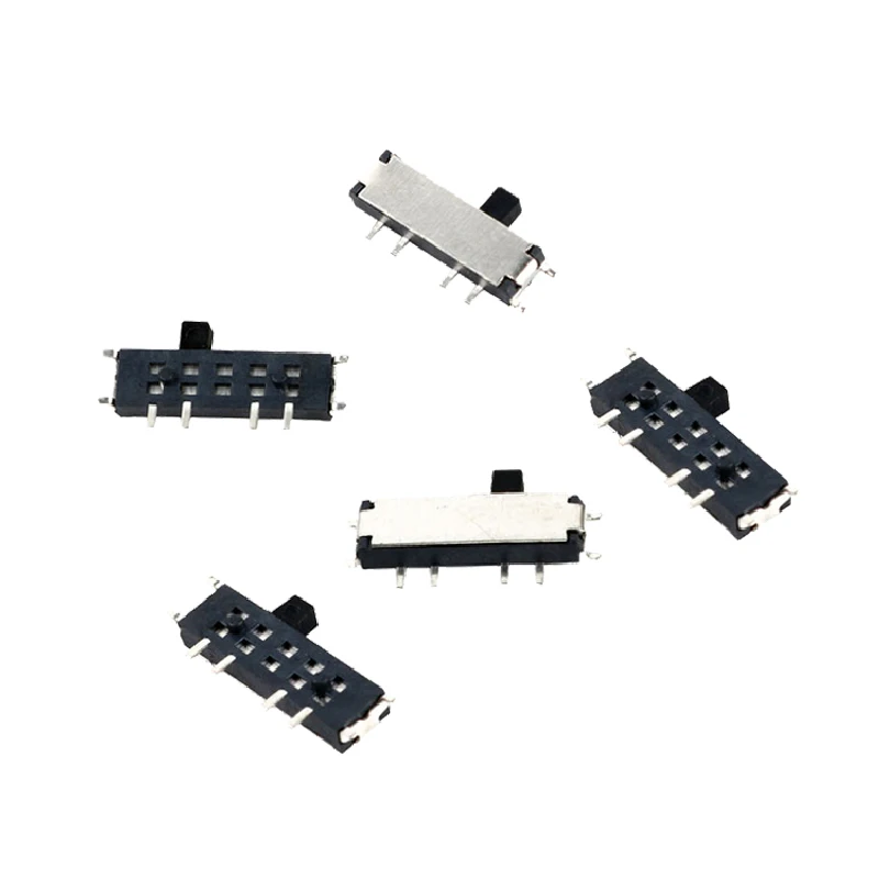 Interruptor de palanca de piezas, Mini Interruptores deslizantes SMD SMT de 8 pines, 10 MSK-13C01, MSK13C01
