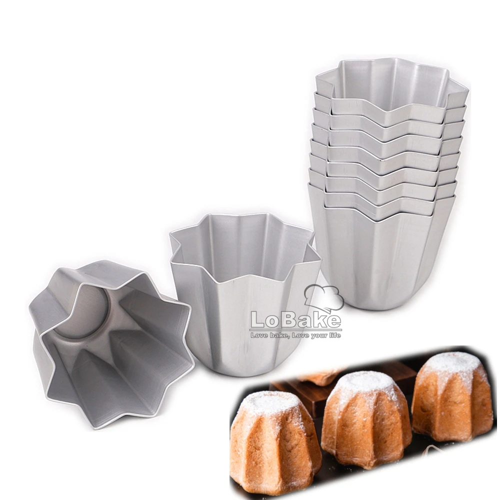 

10pcs Mini octagon shape aluminium bread mold mousse cake molding cheese cake mould jelly pudding molds DIY baking supplies