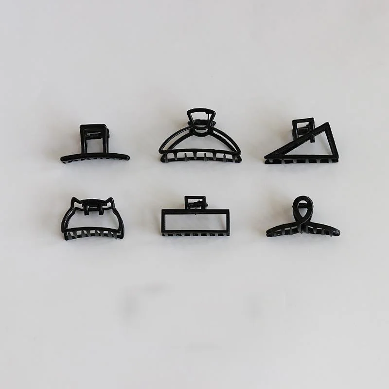 New Black Small Metal Claw Clips Headdress for Women Girls Mini Hair Clips Hairpins Barrettes Crab Clip Fashion Hair Accessories