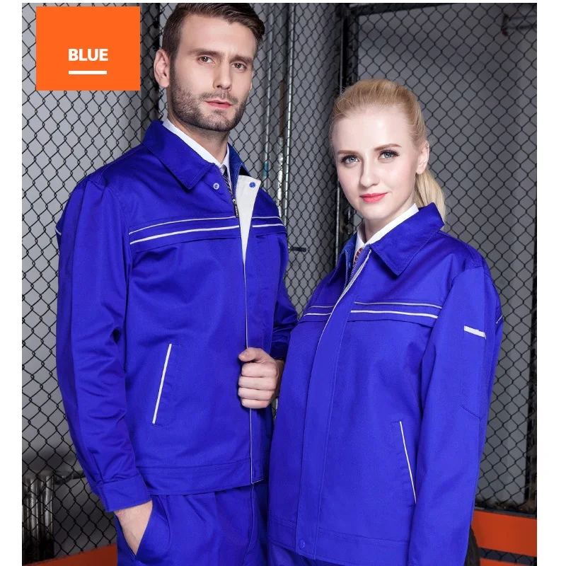 

2020men Woman Work Coveralls Workwear Uniforms Spring Autumn Patchwork Welding Suit Auto Repair Workshop Mechanic Wear Resistant