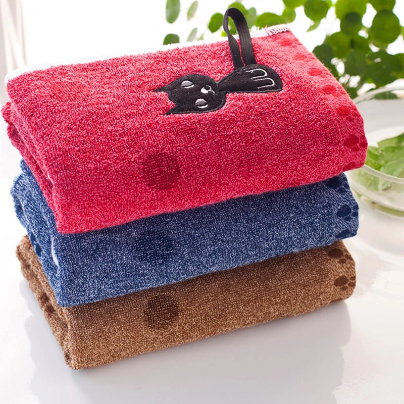 Cute Microfiber Hair Towel Wrap Ultra Soft Hair Wrap Towels for Women Absorbent Fast Drying Hair Turban Cartoon Cat Travel Towel