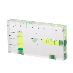 High Precision Transparent Two Direction Magnetic Level Bubble Mini Spirit Level Drop Ship