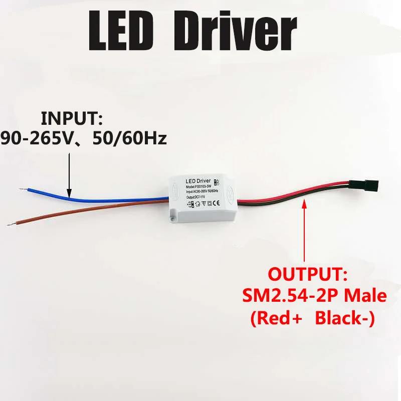 LED Driver 3W 4-7W 8-12W 15-18W 18-24W For LEDs Power Supply Unit AC90-265V 50/60Hz Lighting Transformers For LED Power Lights.