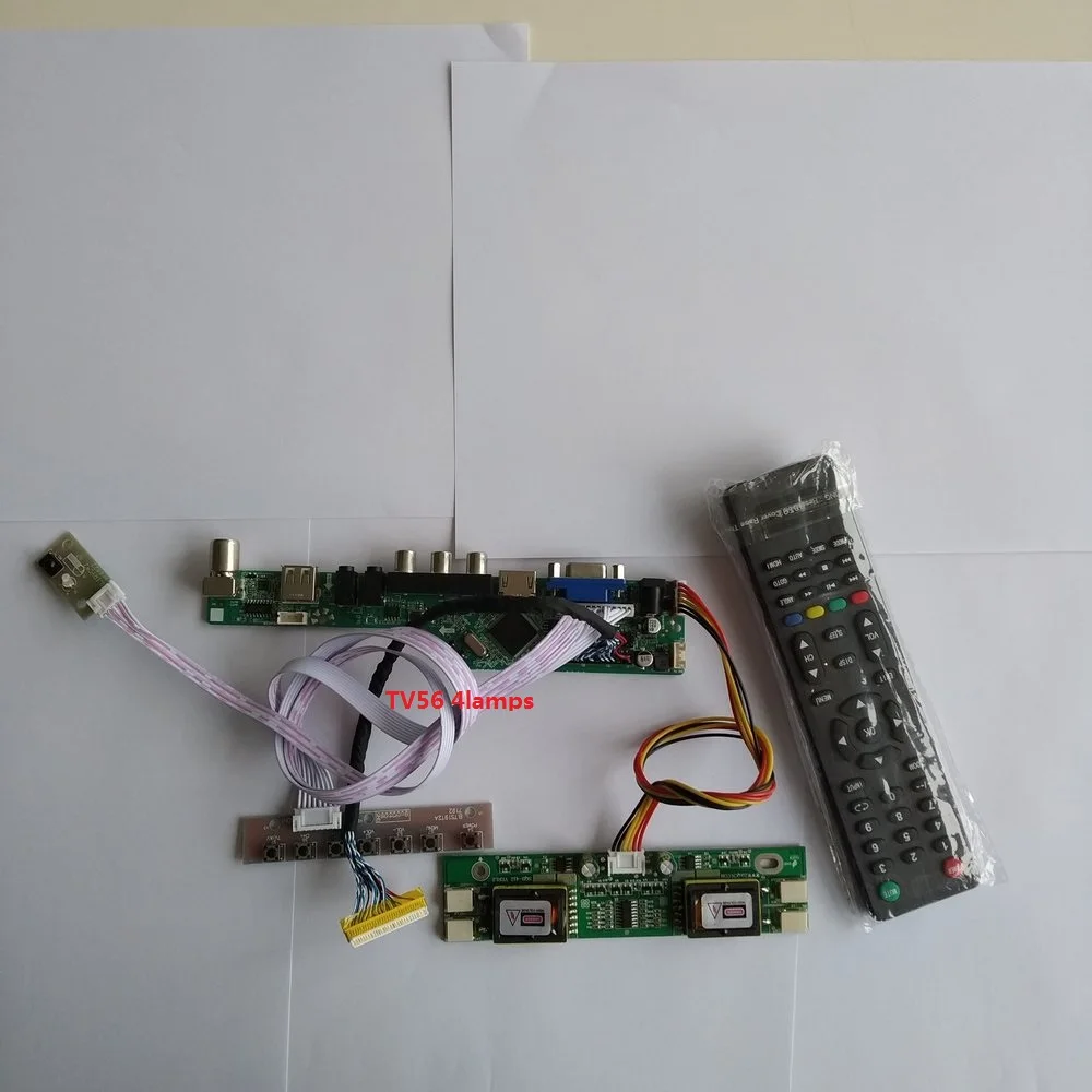 

for LM190E08-TLGE Controller Board VGA AV Digital Signal 4 lamps LCD VGA kit Resolution TV 1280X1024 19" 30pin