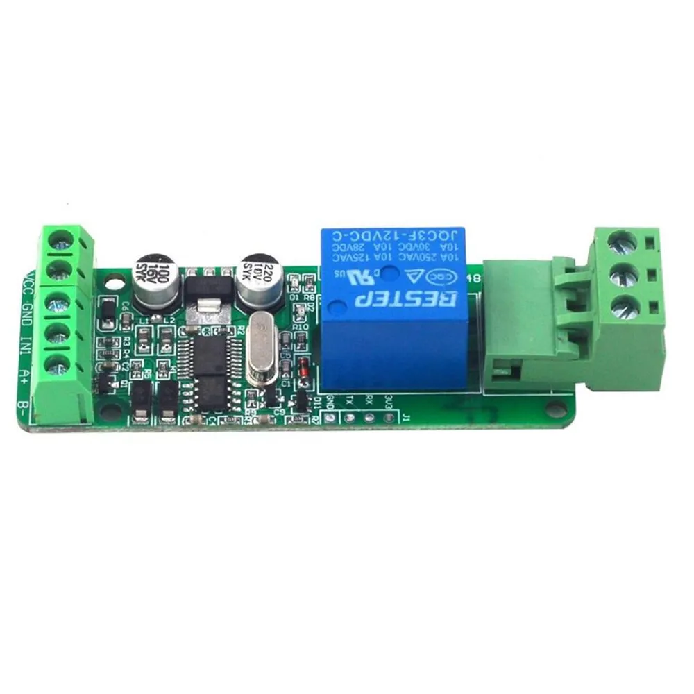 Taidacent PLC Automotive Programmable Modbus-Rtu RS485 TTL Ethernet Switches Input 12V 1 Channel Automobile Power Relay Module