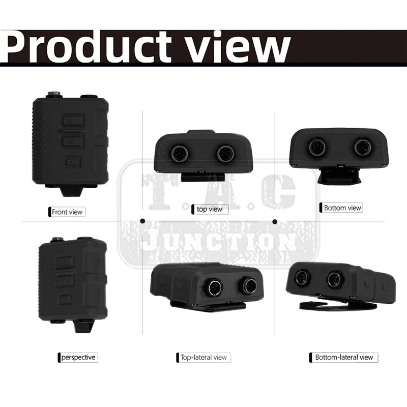 FCS-taktyczne V60 PTT nadajnik-odbiornik złącze dla AMP Comtac III Comtac3 zestaw słuchawkowy 6 PIN kabel Adapter KN6 do U174/U PTT zestaw