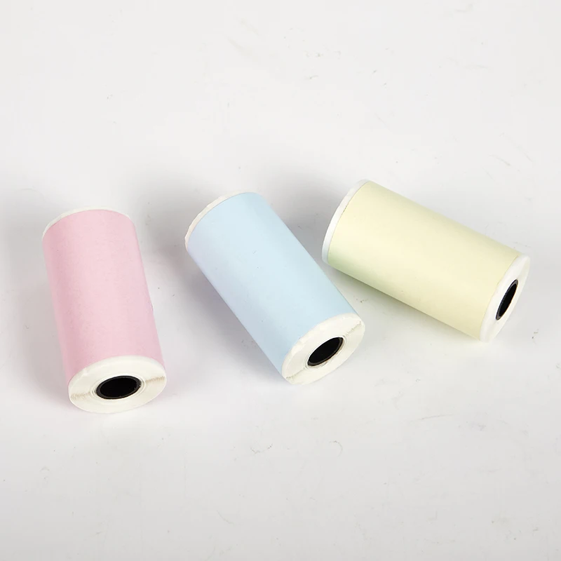 3pcs Mini Photo Printer Printable Sticker Paper Roll Self-Adhesive Thermal Paper 5.6*3.0*3.0cm For PeriPage Thermal Printer