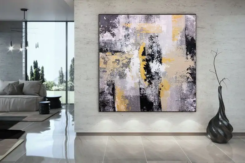 

Большая Современная Настенная живопись, большая Абстрактная живопись на холсте, уникальная картина, художественная живопись на холсте, настенная живопись