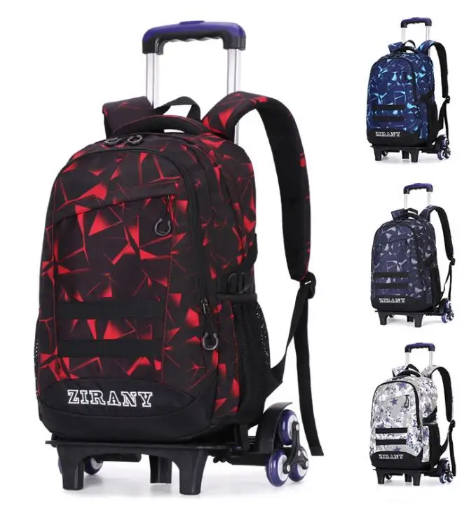 

ZIRANYU kids School Rolling backpack For teenagers travel trolley bag Student backpack on wheels school Wheeled backpack bag