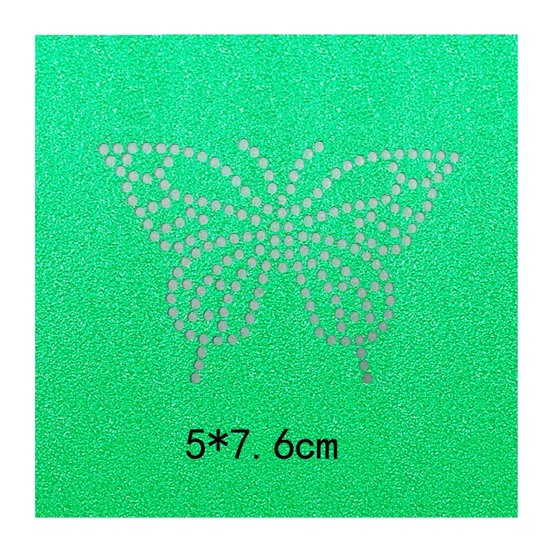 YL Butterfly Hotfix Rhinestone Stencil, Diamond Motif, Heat Press Transfer Sticker, Paper Cardboard Template, Mold Craft Tools